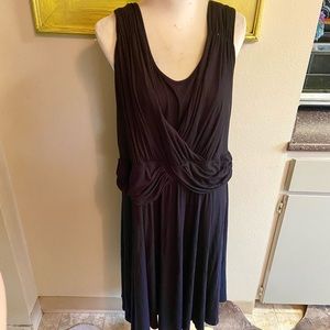 Lane Bryant dress black knit fabric sz 22 new